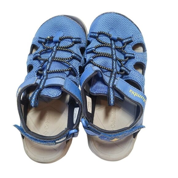 BOYS COLUMBIA TECHSUN WAVE SANDALS SIZE 4 Youth Closed Toe Water Shoes Blue - Picture 5 of 6